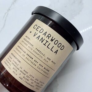 LEOBEN CO Cedarwood + Vanilla Vegan Soy Wax Candle